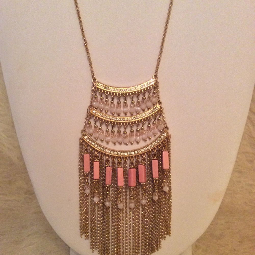Pink Bohemian Necklace